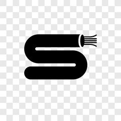 Wires vector icon isolated on transparent background, Wires transparency logo design