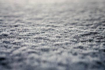 background with snow close up