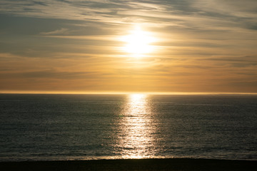 Sunrise at the beach in Kaikoura, New Zealand