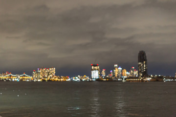 Fototapeta premium Blurred view on Roosevelt at night