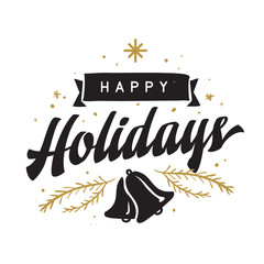 Merry Christmas typography.