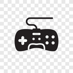 Game controller vector icon isolated on transparent background, Game controller transparency logo design © TOPVECTORSTOCK