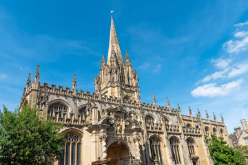 Obraz premium The beautiful St Mary the Virgin church in Oxford, England