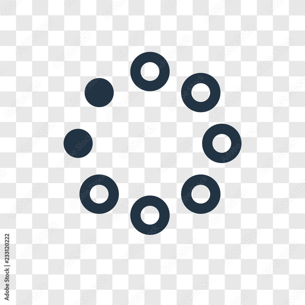 Poster loading vector icon isolated on transparent background, loading transparency logo design