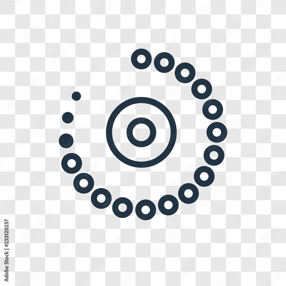 Poster loading vector icon isolated on transparent background, loading transparency logo design