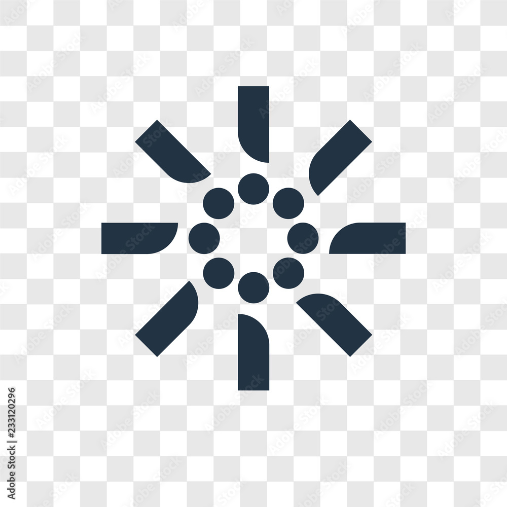 Poster loading vector icon isolated on transparent background, loading transparency logo design