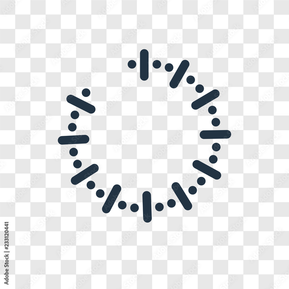 Poster Loading vector icon isolated on transparent background, Loading transparency logo design