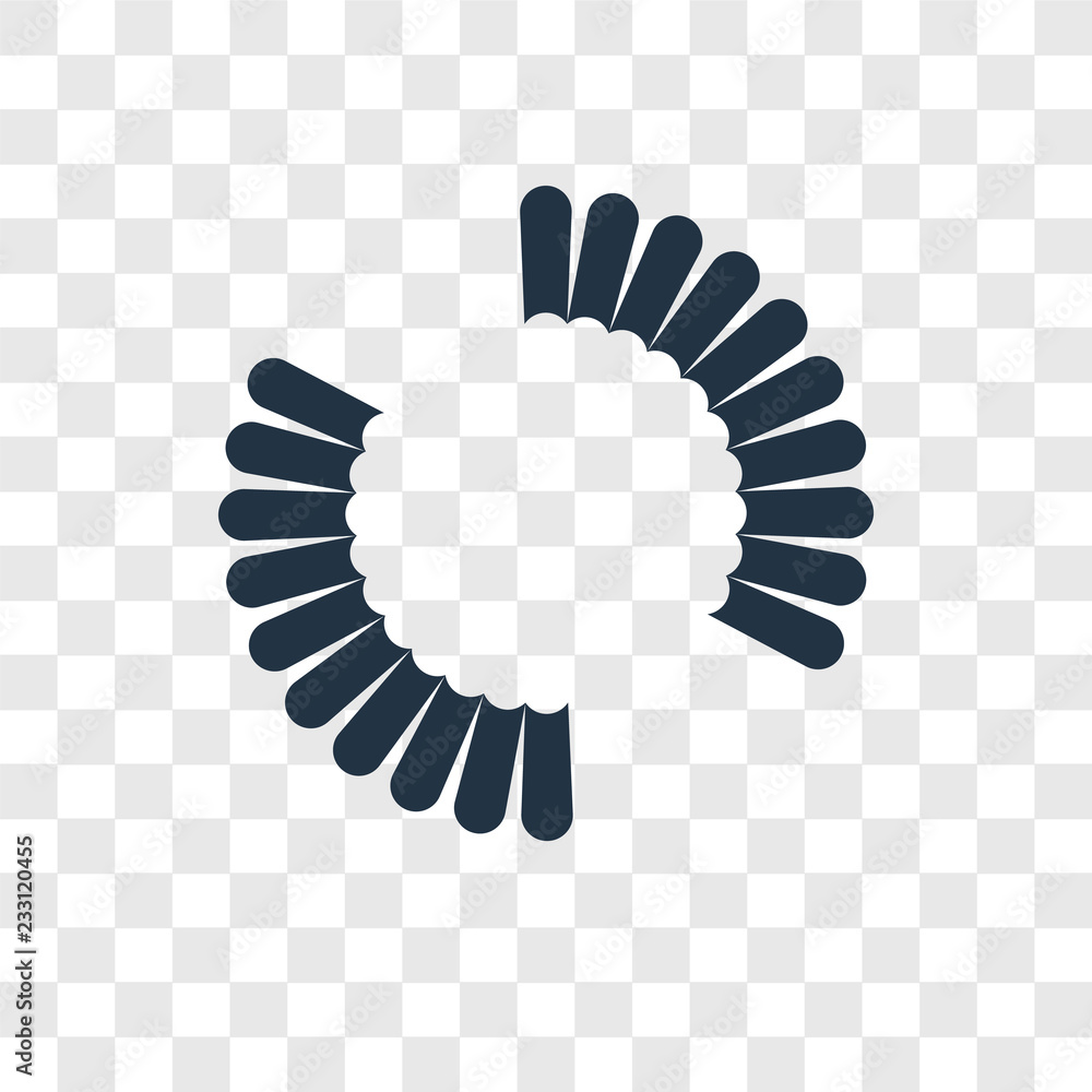 Poster Loading vector icon isolated on transparent background, Loading transparency logo design