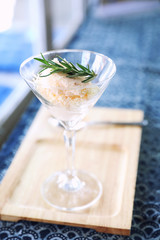 Homemade Organic Vanilla Ice Cream sweet dessert