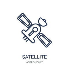 Satellite icon. Satellite linear symbol design from Astronomy collection. Simple element vector illustration. Can be used in web and mobile.