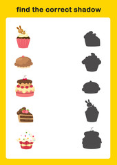 find the correct shadow illustration vector