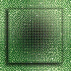 The Square Glass Banner Green Sequins Background.