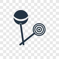 Lollipop vector icon isolated on transparent background, Lollipop transparency logo design