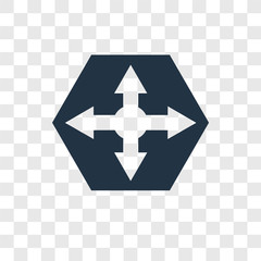 Move vector icon isolated on transparent background, Move transparency logo design