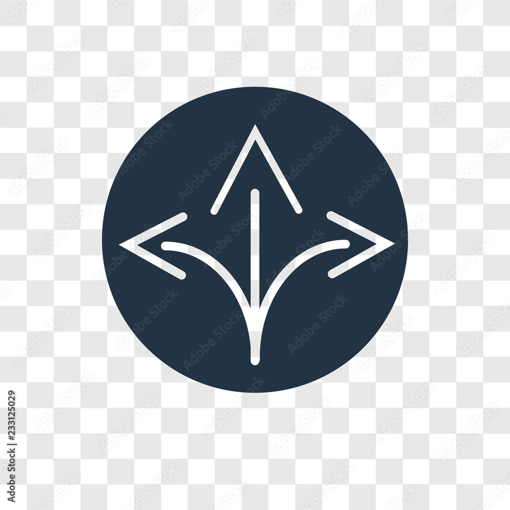 Poster turn vector icon isolated on transparent background, turn transparency logo design