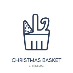 christmas Basket icon. christmas Basket linear symbol design from Christmas collection.