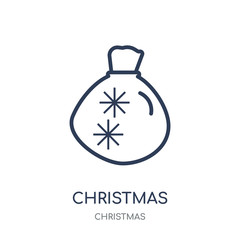 christmas Christmas Bag icon. christmas Christmas Bag linear symbol design from Christmas collection.