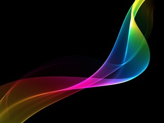  Abstract rainbow light wave futuristic background