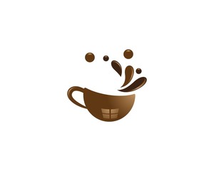Coffee cup symbol illustration