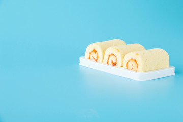 Orange roll cake