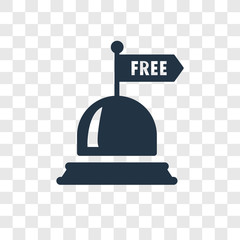 Free vector icon isolated on transparent background, Free transparency logo design