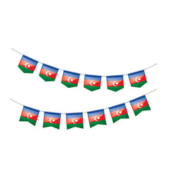 Azerbaijan flag, vector illustration on a white background