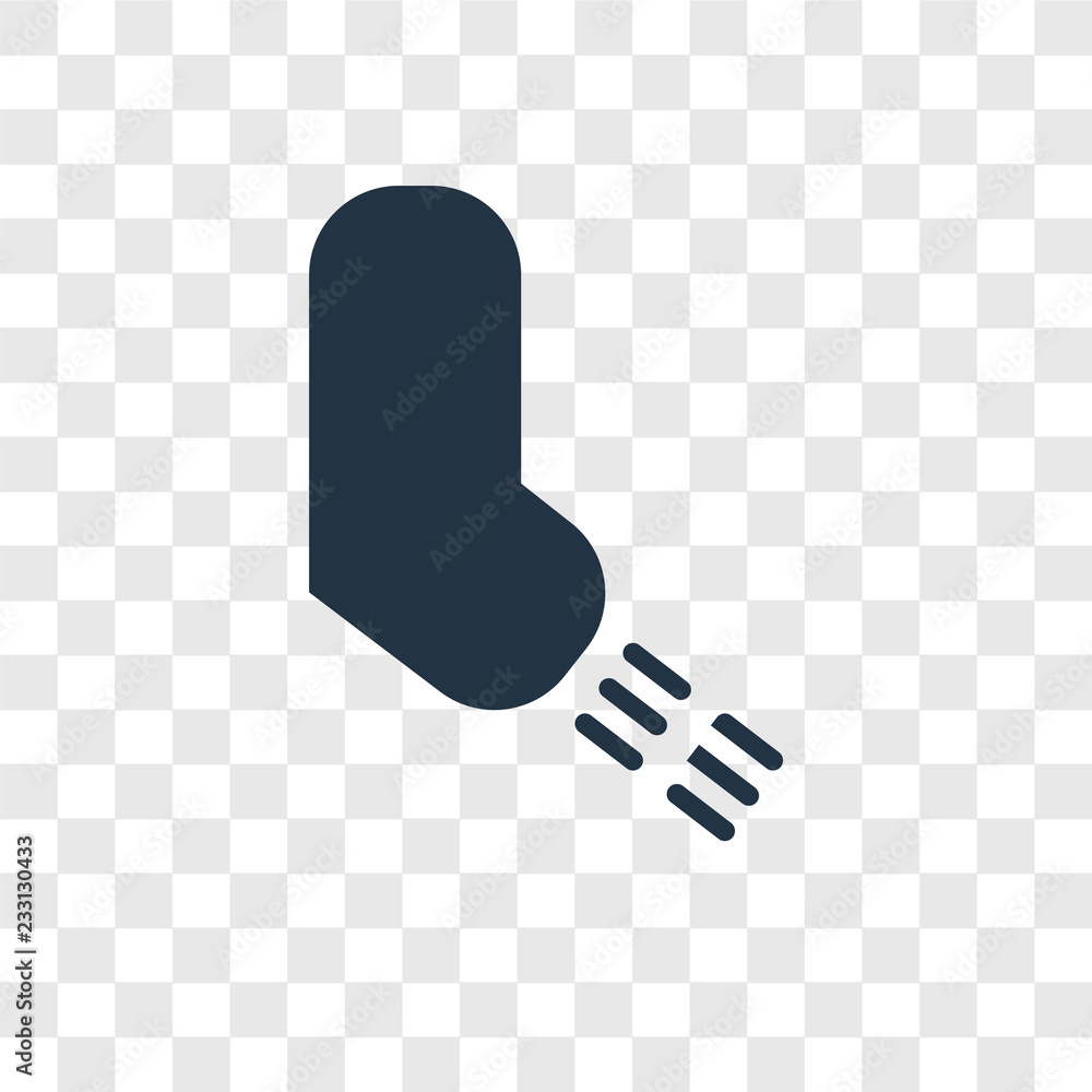 Poster inhalator vector icon isolated on transparent background, inhalator transparency logo design