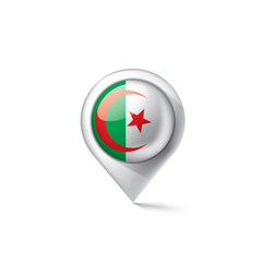 Algeria flag, vector illustration on a white background