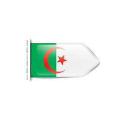 Algeria flag, vector illustration on a white background