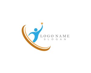 Fototapeta na wymiar Logo template - successful people