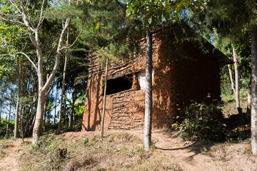 Lehmhütte in den Usambarabergen