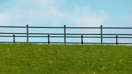 Fototapeta premium fence in a field