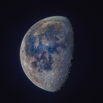 True color of the Moon