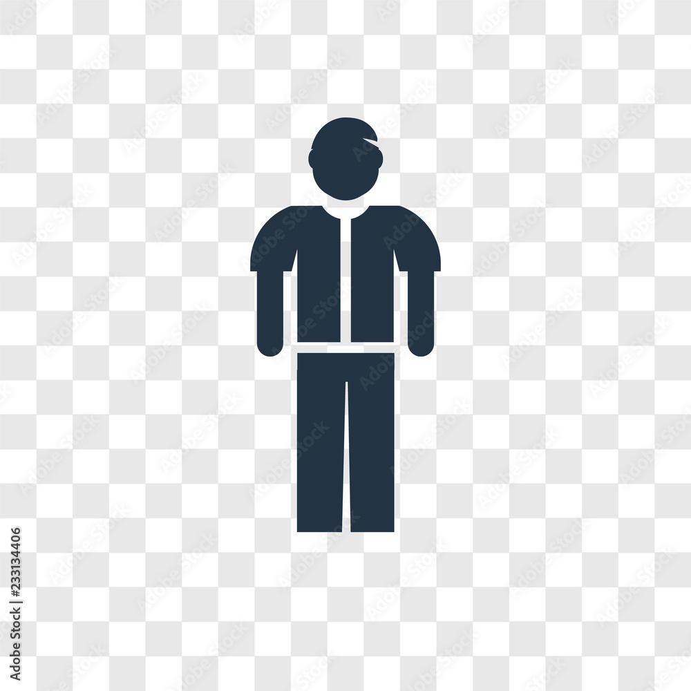Poster referee vector icon isolated on transparent background, referee transparency logo design