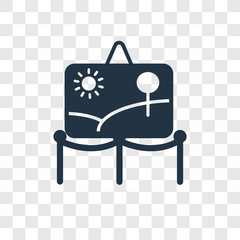 Exhibition vector icon isolated on transparent background, Exhibition transparency logo design