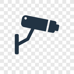 Cctv vector icon isolated on transparent background, Cctv transparency logo design