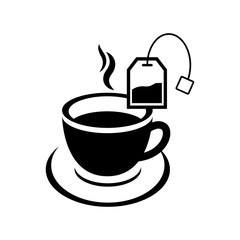 tea, hot drink icon vector