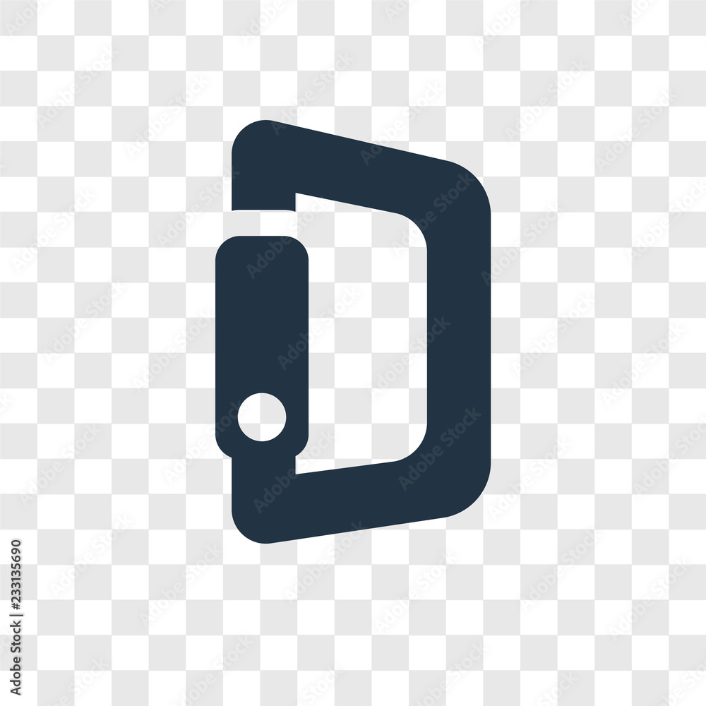 Poster climbing vector icon isolated on transparent background, climbing transparency logo design