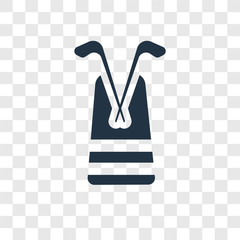 Golf vector icon isolated on transparent background, Golf transparency logo design