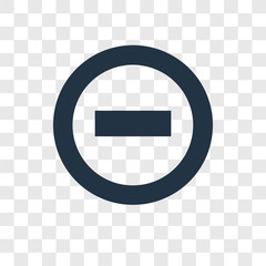 Remove vector icon isolated on transparent background, Remove transparency logo design