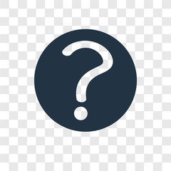 Help vector icon isolated on transparent background, Help transparency logo design