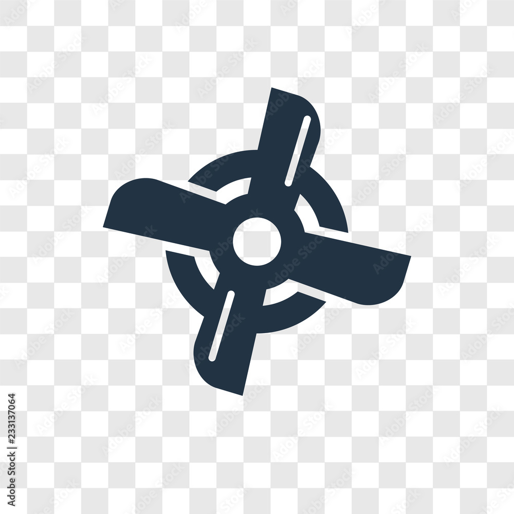 Poster ship engine vector icon isolated on transparent background, ship engine transparency logo design