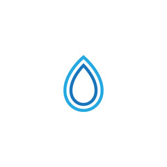 Water drop line logo or icon vector design template