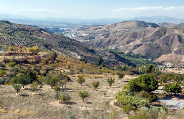 Fototapeta na wymiar Mountains of Sierra Nevada in Spain