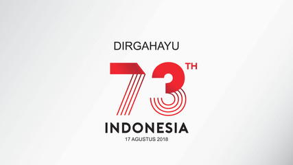 Fototapeta premium indonesia independence day design with fun concept and red white color for sale banner background