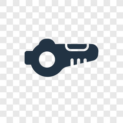 Whistle vector icon isolated on transparent background, Whistle transparency logo design