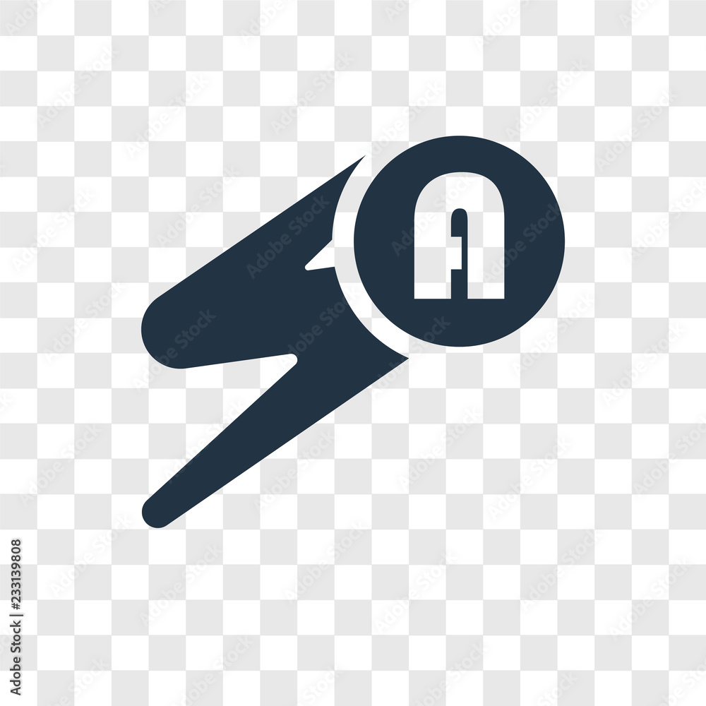 Poster automatic flash vector icon isolated on transparent background, automatic flash transparency logo de