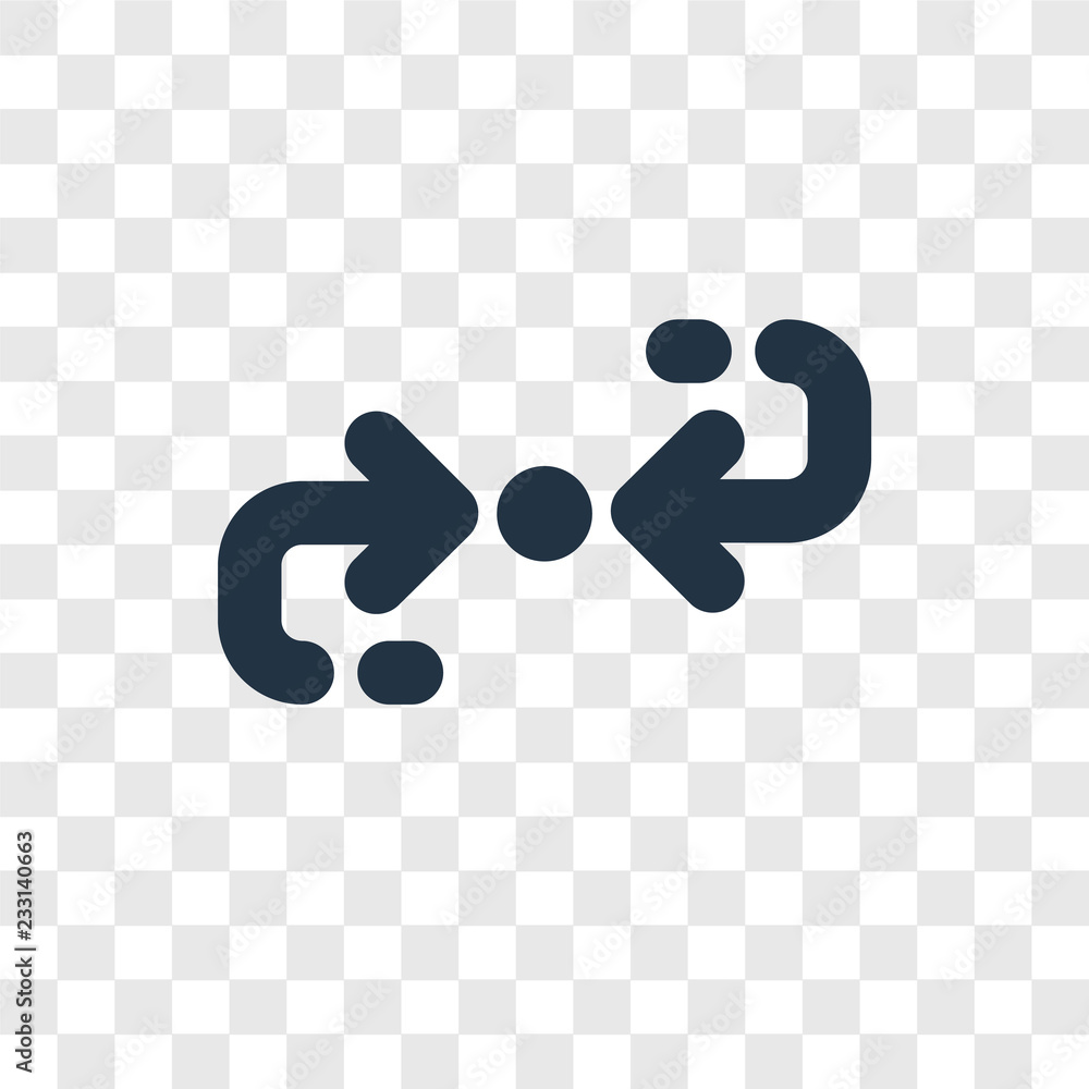 Poster cycle vector icon isolated on transparent background, cycle transparency logo design