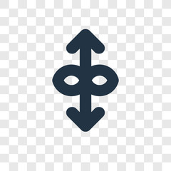 Resize vector icon isolated on transparent background, Resize transparency logo design