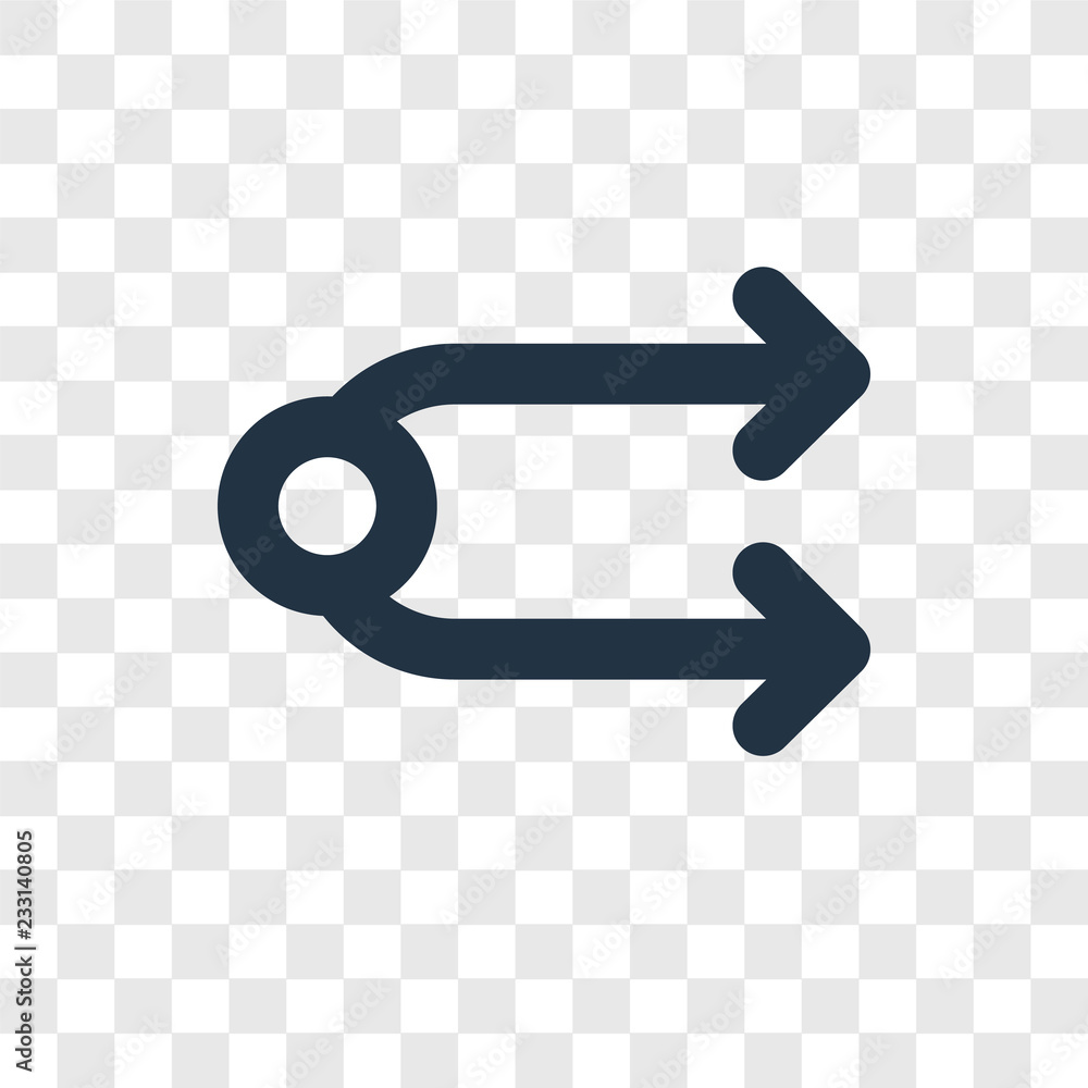 Poster cycle vector icon isolated on transparent background, cycle transparency logo design